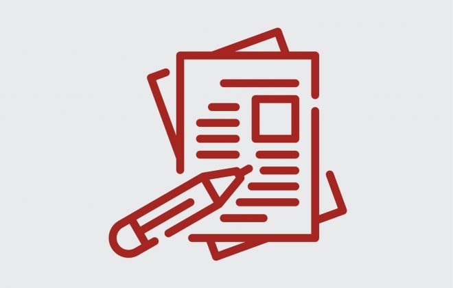 Ilustrasi kertas dengan pensil untuk mencatat tulisan yang bagus