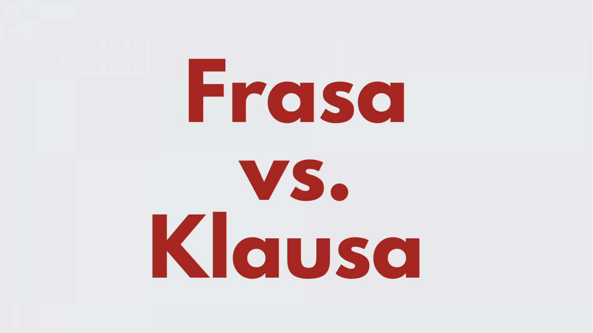 Ilustrasi Frasa vs. Klausa