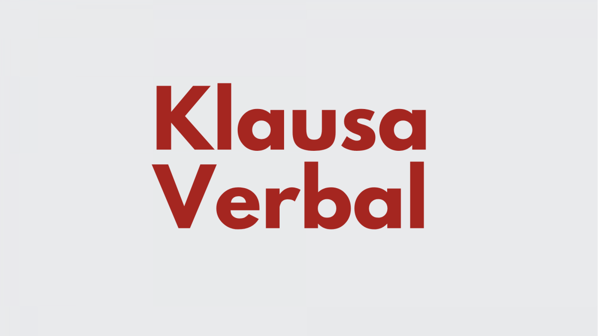 Ilustrasi Jenis Klausa Verbal