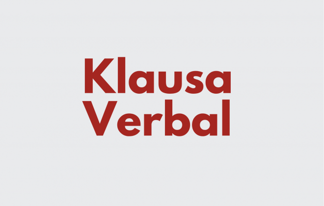 Ilustrasi Jenis Klausa Verbal