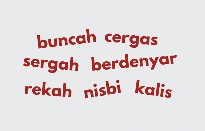 Ilustrasi Tujuh Kosakata Indah dalam Bahasa Indonesia