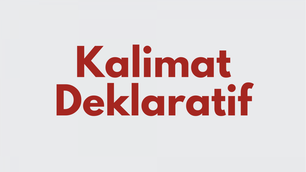 Ilustrasi Kalimat Deklaratif