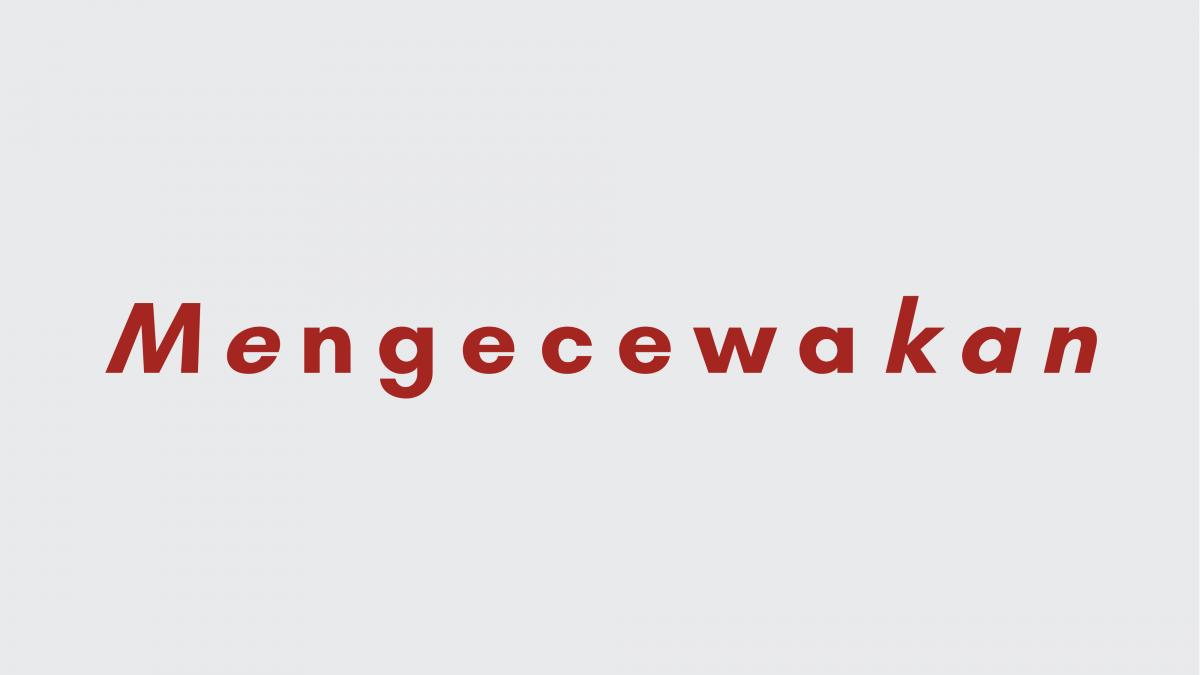 Ilustrasi “Mengecewakan”: Verba dan Adjektiva