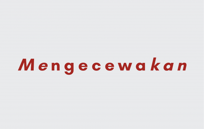 Ilustrasi “Mengecewakan”: Verba dan Adjektiva