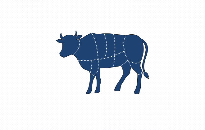 Ilustrasi Bagian-Bagian pada Daging Sapi