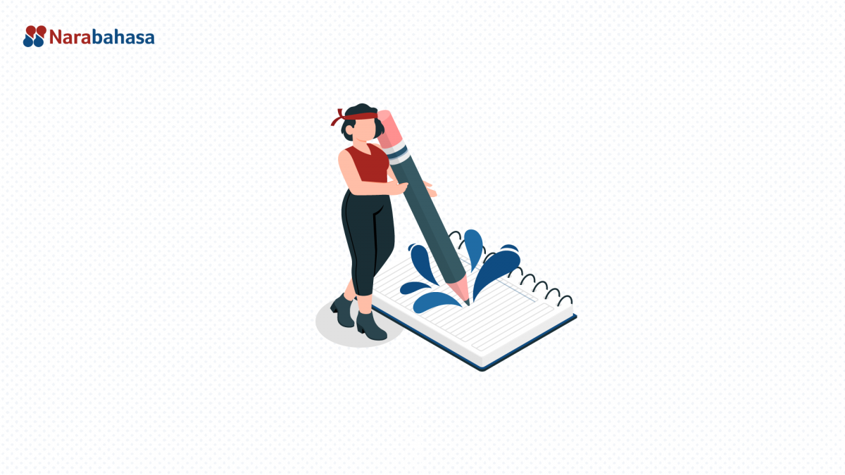Ilustrasi menulis butuh stamina