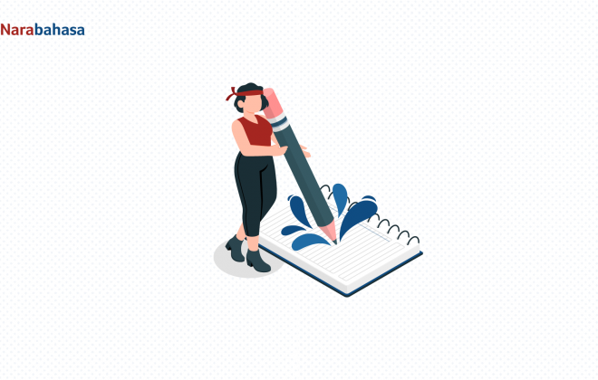 Ilustrasi menulis butuh stamina