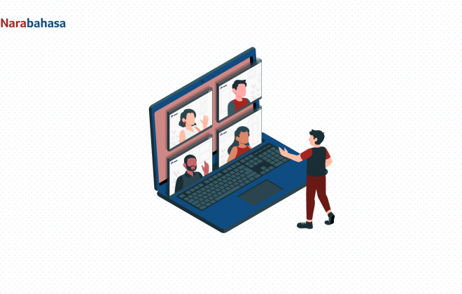 Ilustrasi public speaking (wicara publik) sebagai keterampilan berbahasa